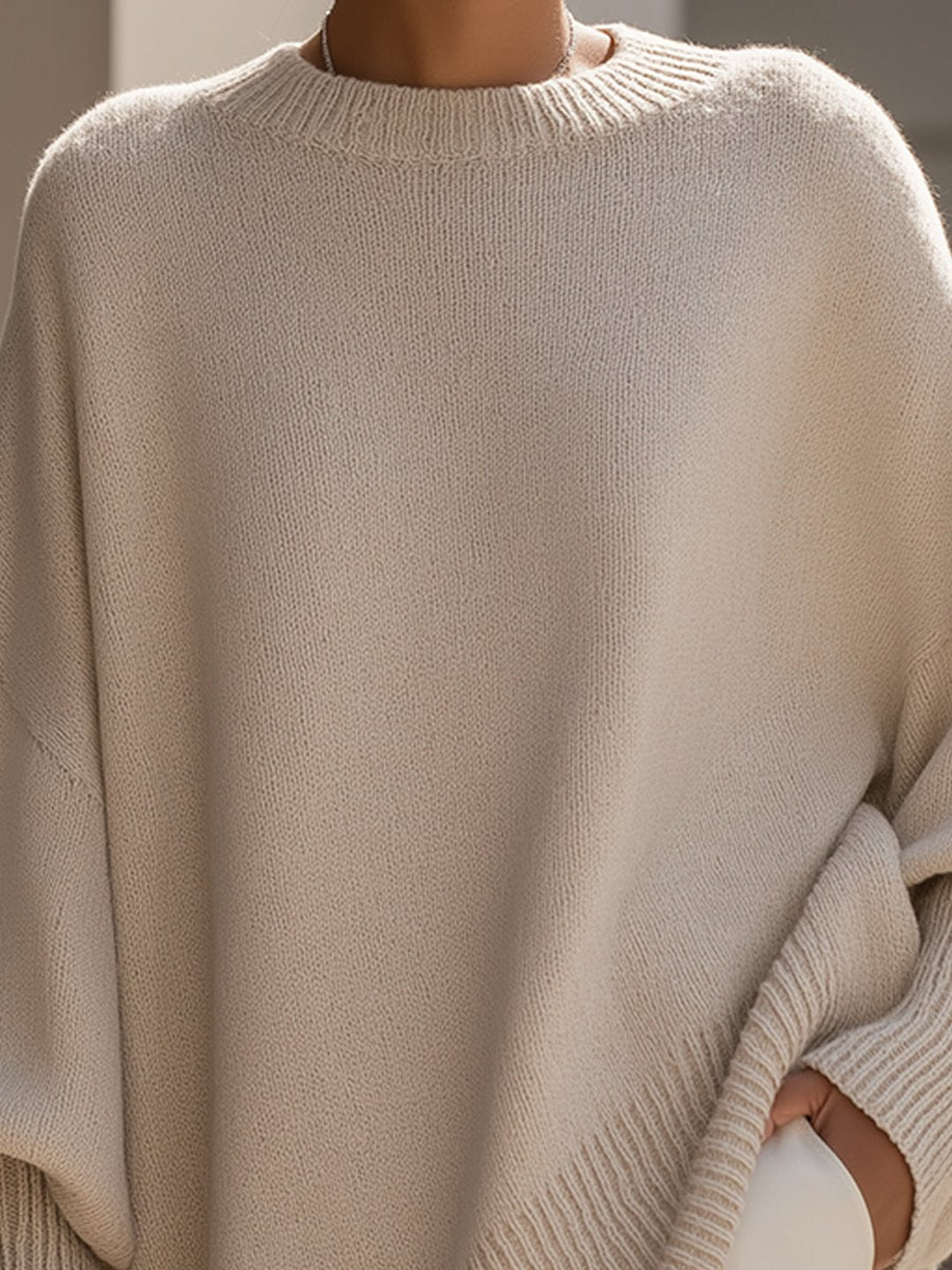 Rosalba | Oversized Draped Wide-Neck Sweater