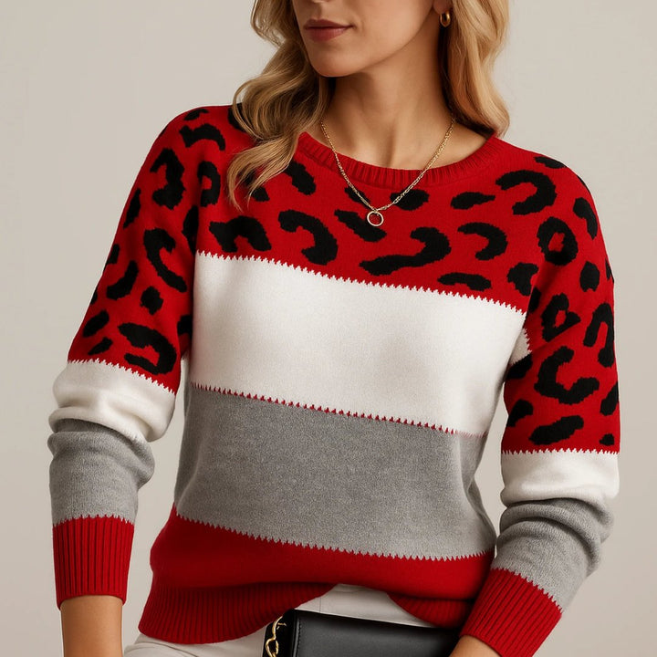 Irina | Leopard Print Casual Sweater