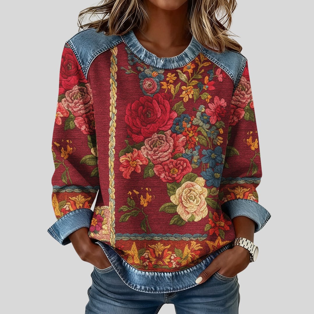 Sherry | Vintage Floral Sweatshirt