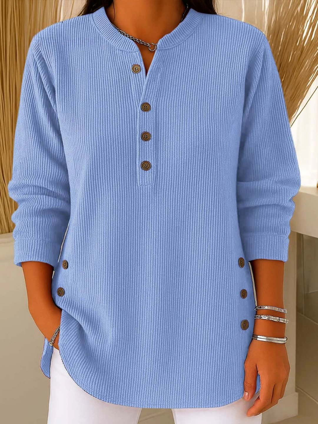 Electra | Button Henley Tunic