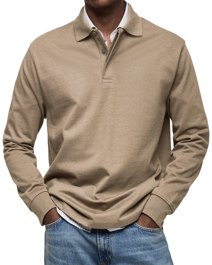 Grant | Luxury Long-Sleeve Polo Shirt