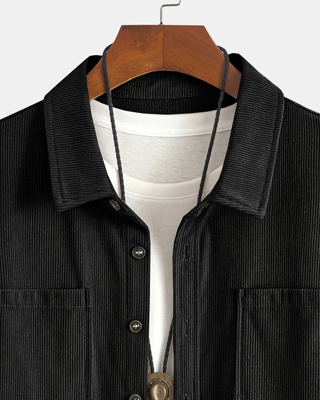 Indigo | Ribbed Textured Overshirt