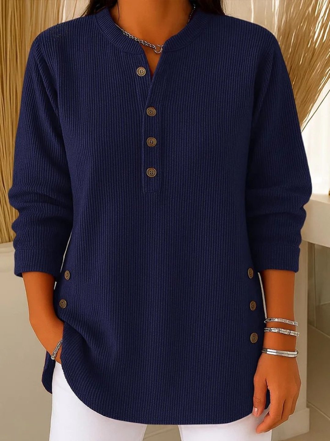 Electra | Button Henley Tunic
