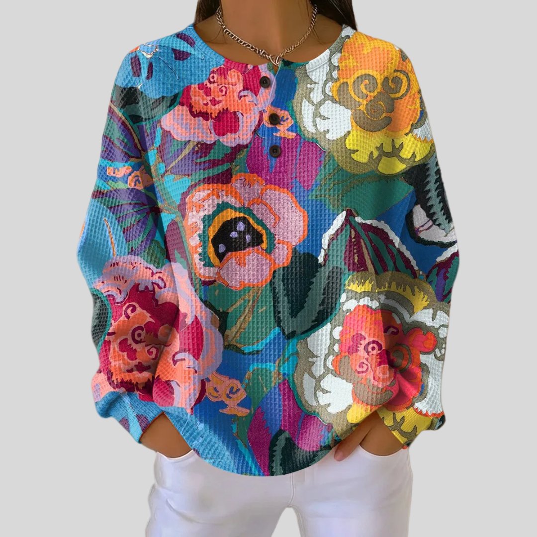 Reta | Colorful Floral Sweatshirt