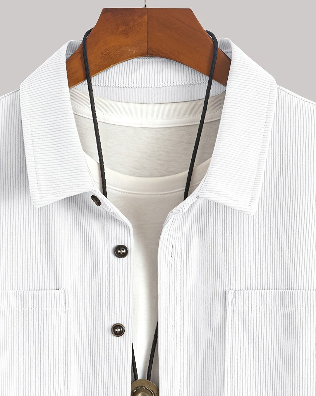 Indigo | Ribbed Textured Overshirt
