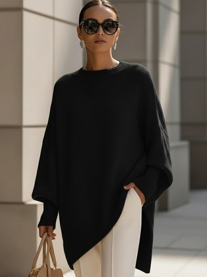 Rosalba | Oversized Draped Wide-Neck Sweater