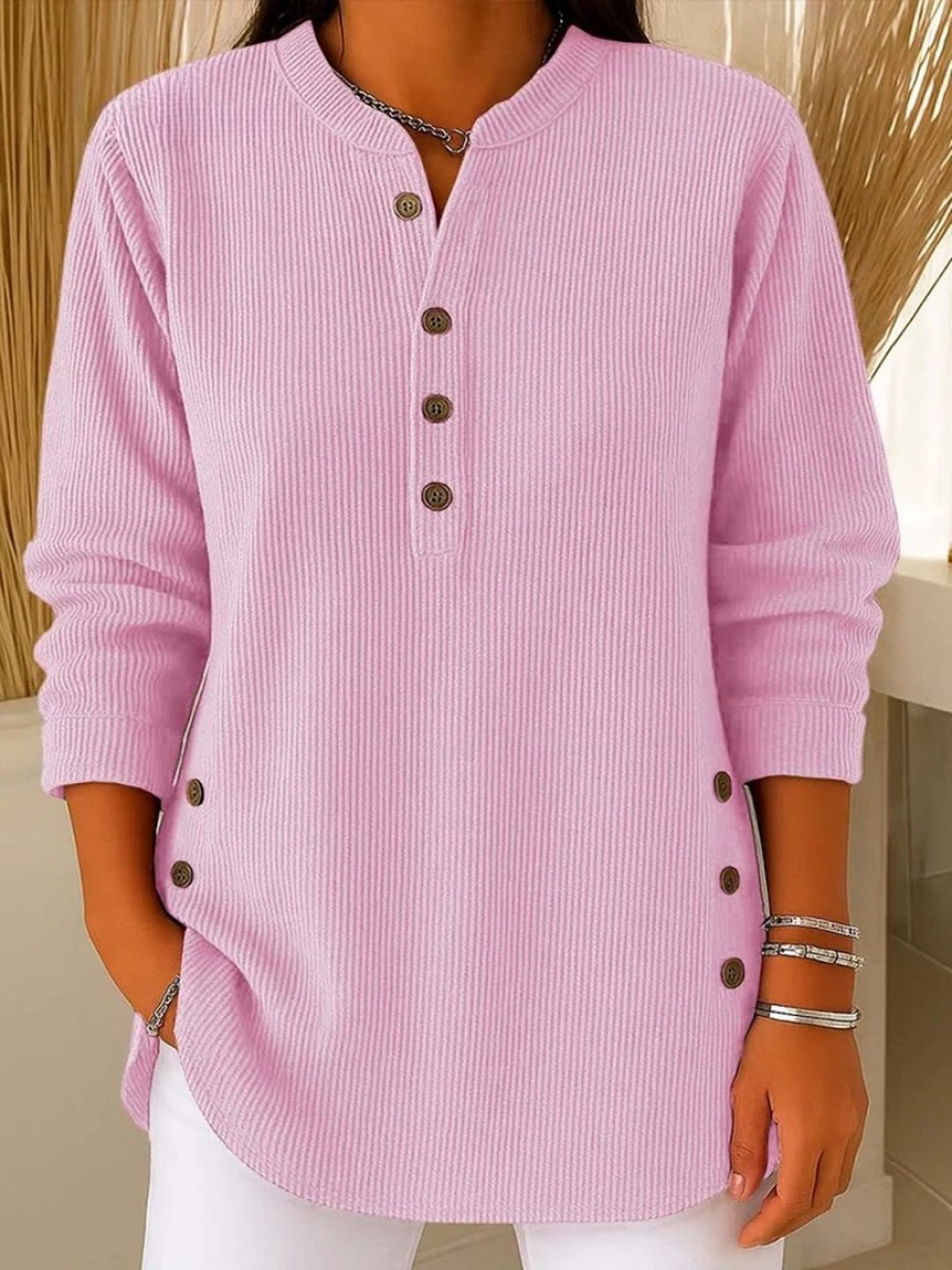 Electra | Button Henley Tunic