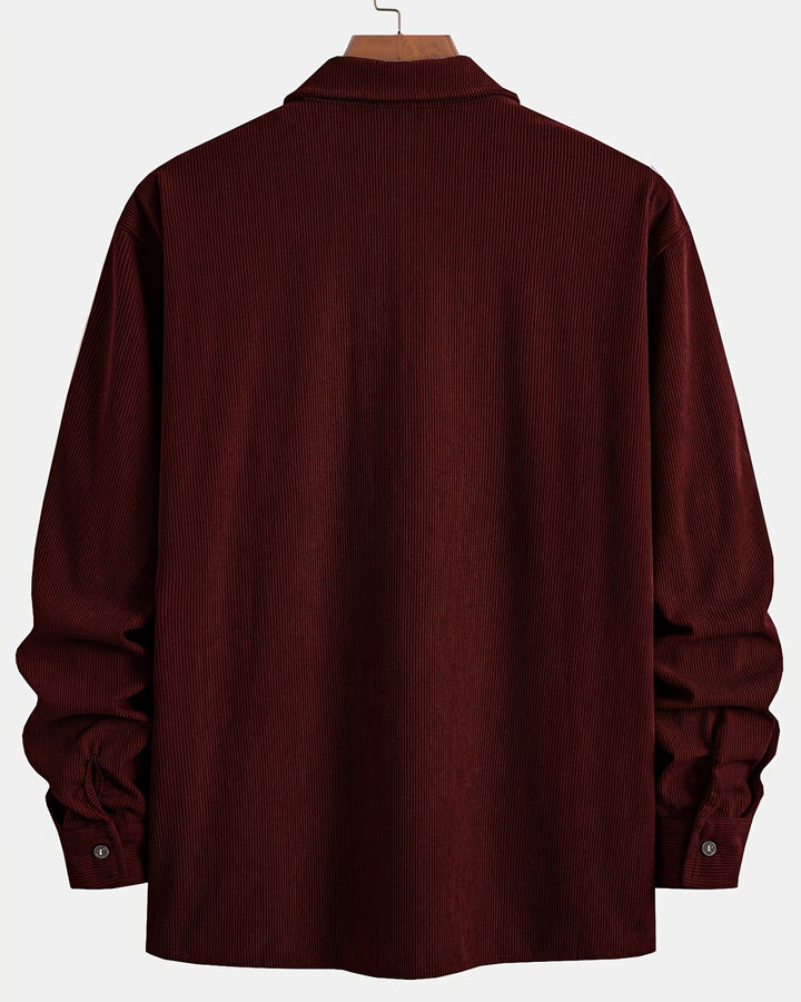 Indigo | Ribbed Textured Overshirt