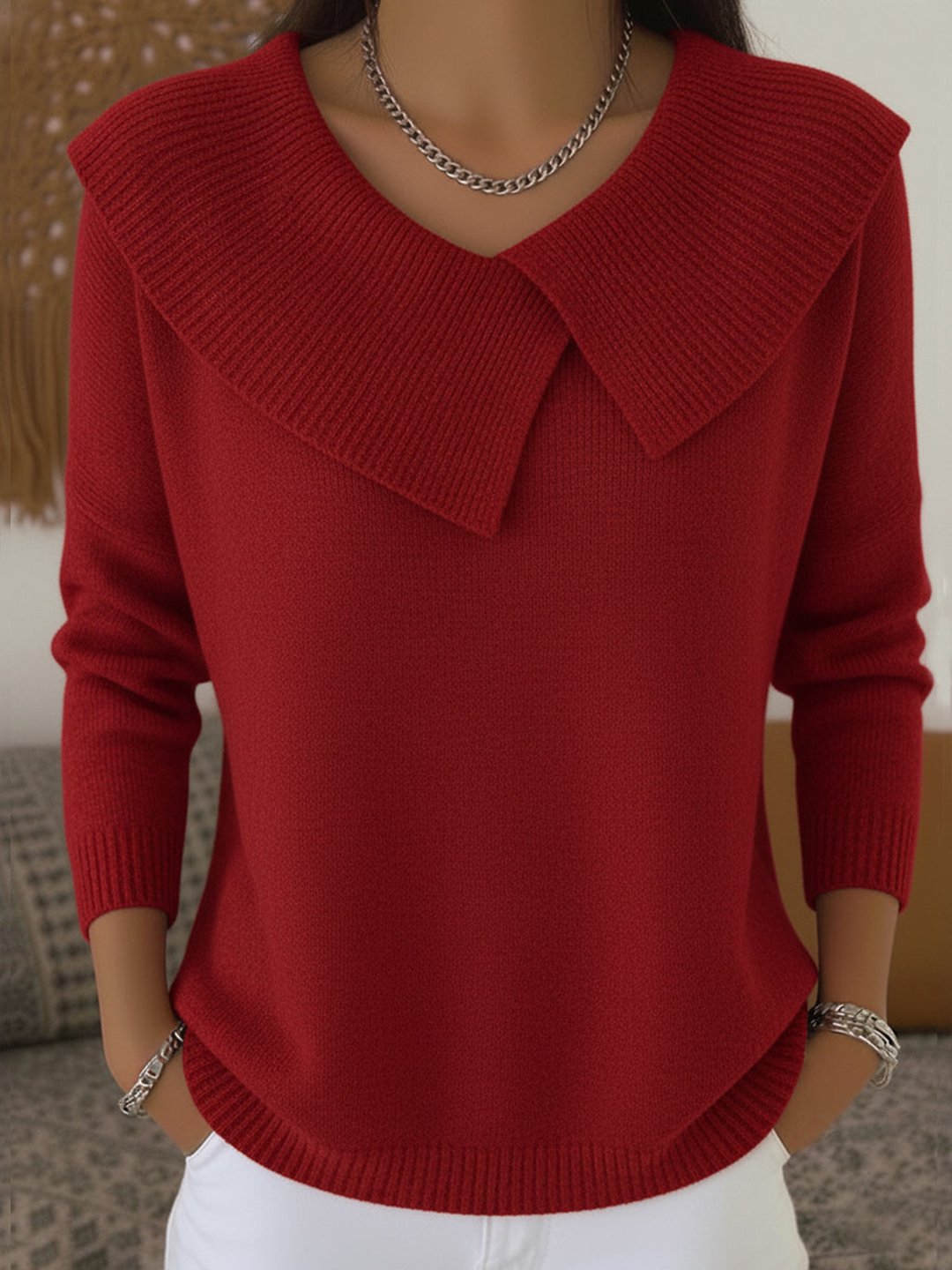 Everild | Warm Sweater with Soft Collar