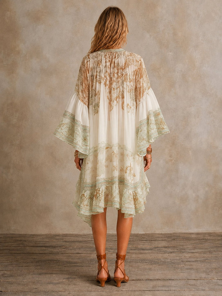 Sabina | Ruffle Hem Mini Dress