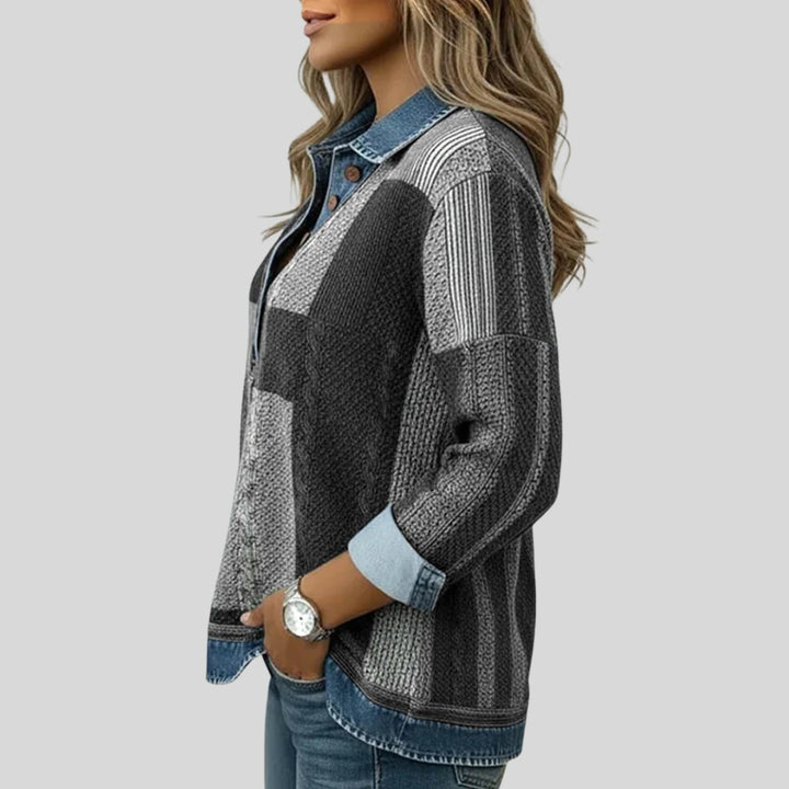 April | Patchwork Collared Top