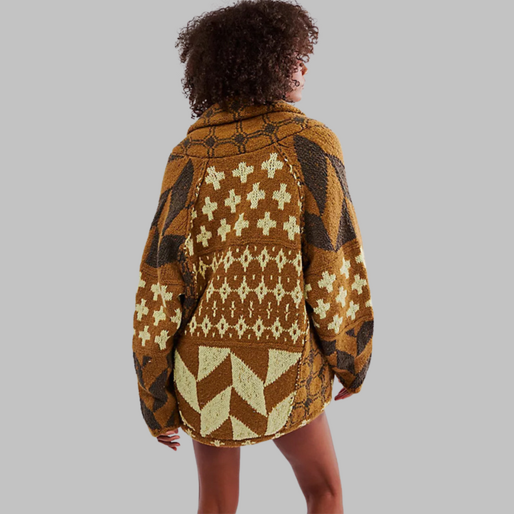 Persephone | Button Down Collar Oversized Cardigan