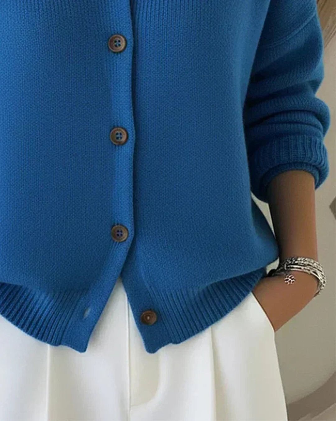 Tyeshia | Button Collar Cardigan