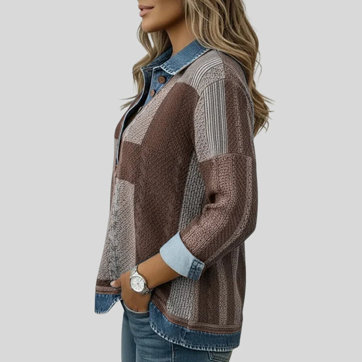 April | Patchwork Collared Top