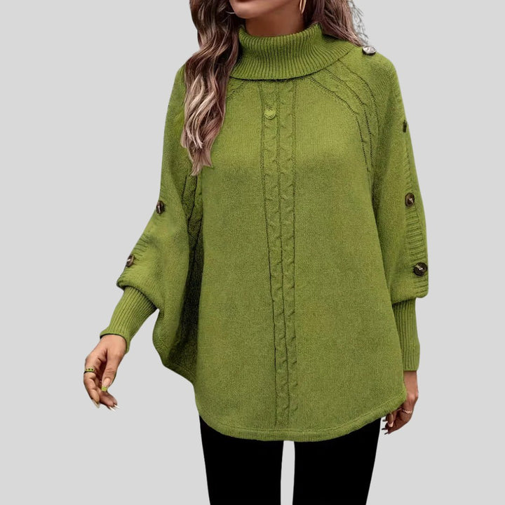 Jennie | High-Neck Cable-Knit Sweater