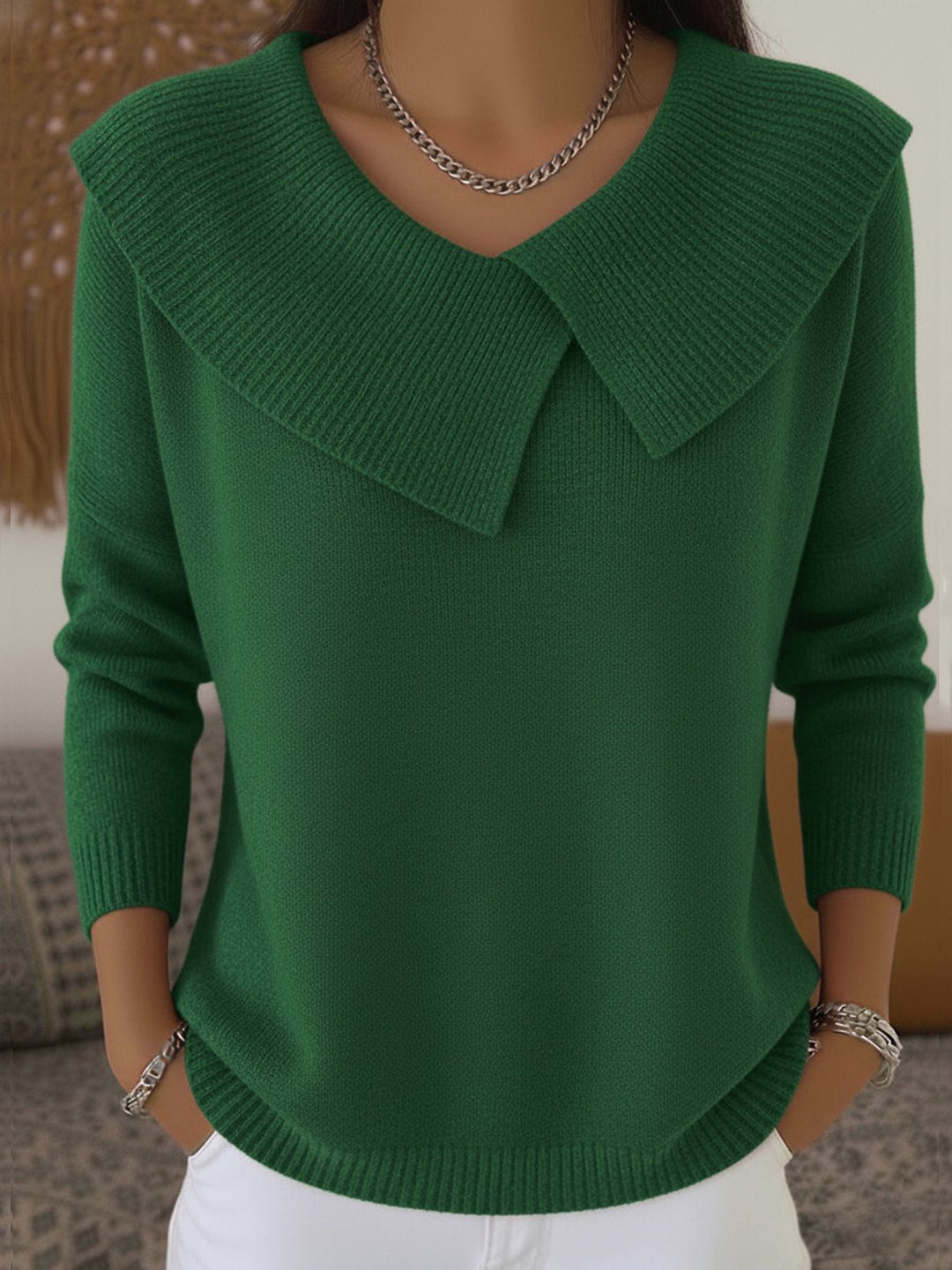 Everild | Warm Sweater with Soft Collar