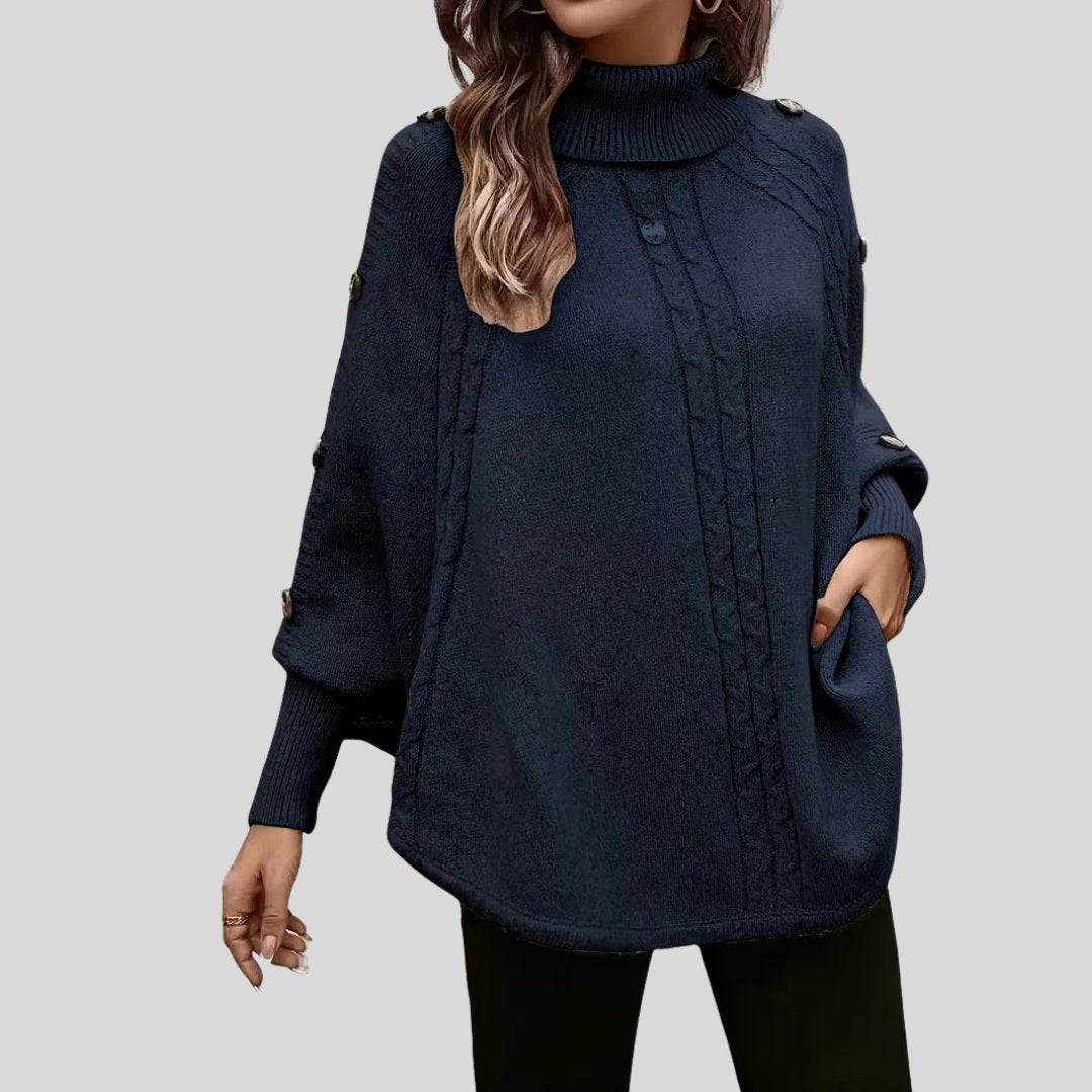 Jennie | High-Neck Cable-Knit Sweater
