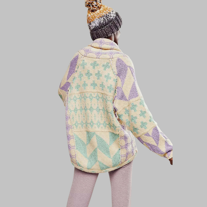 Persephone | Button Down Collar Oversized Cardigan