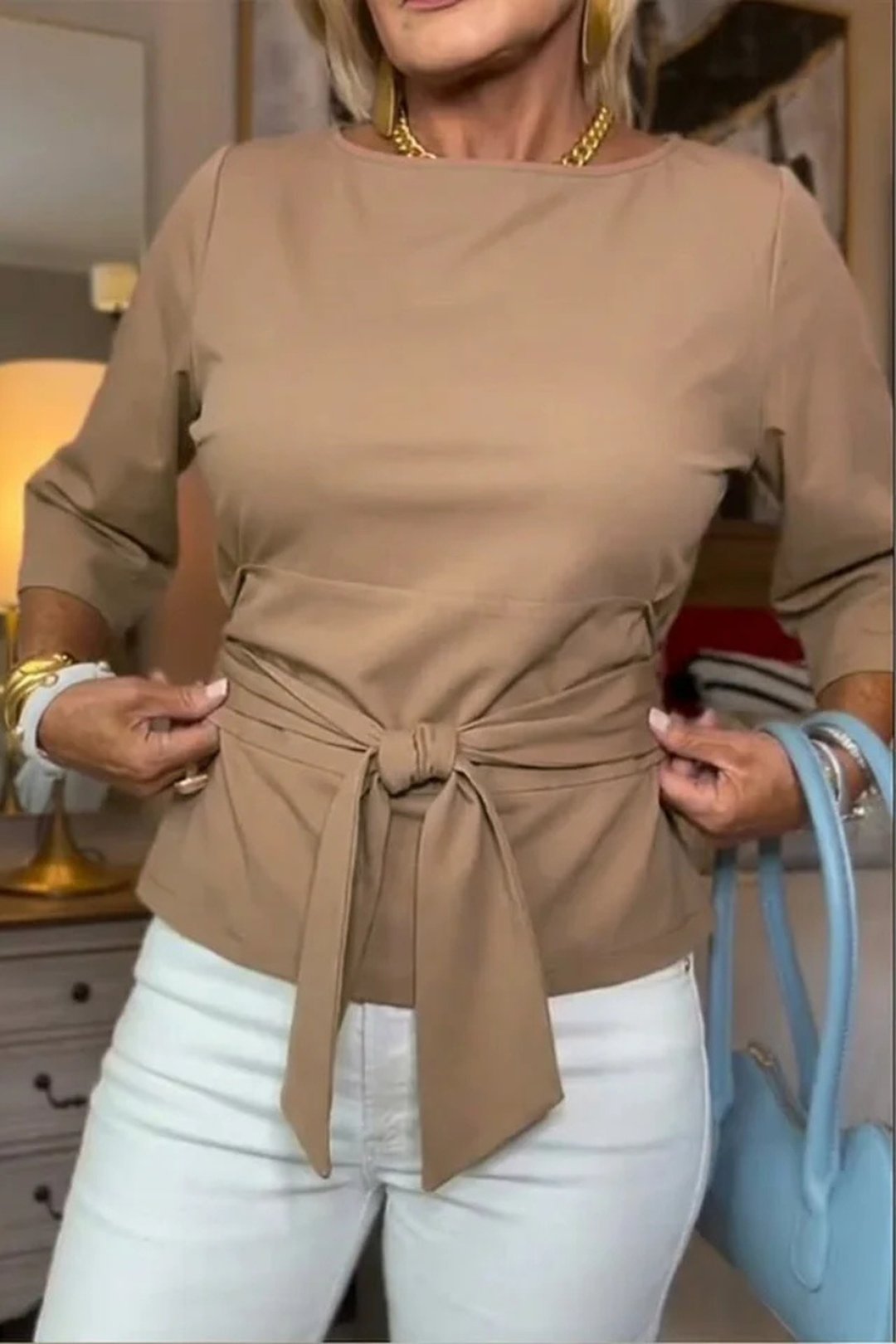 Charity | Stylish Bow Waist Top
