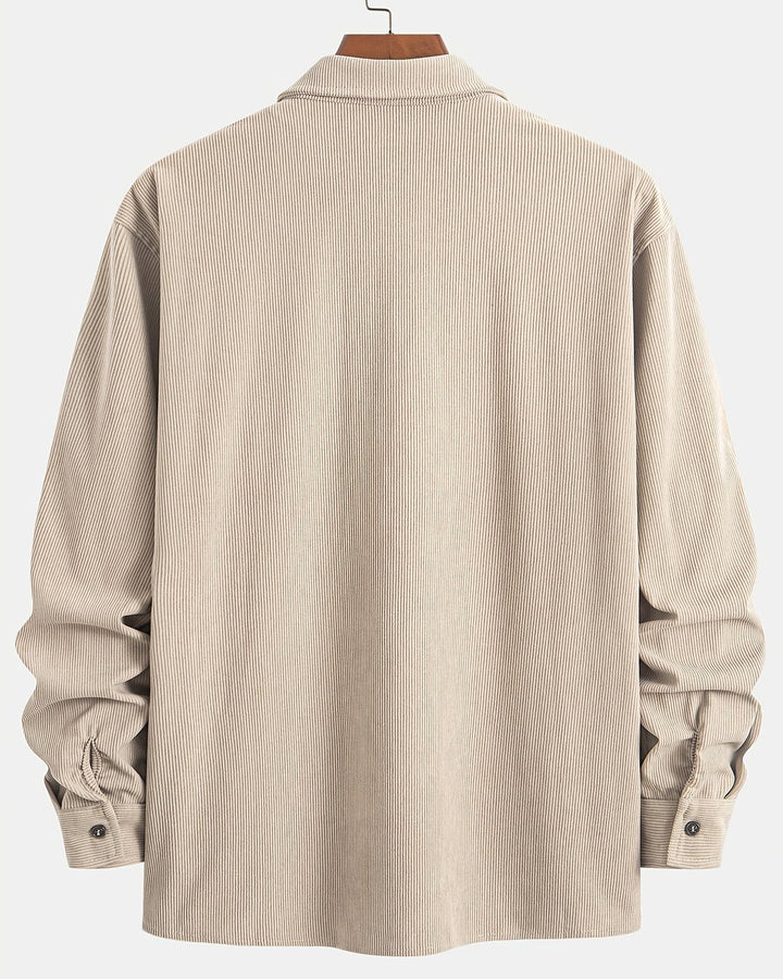 Indigo | Ribbed Textured Overshirt