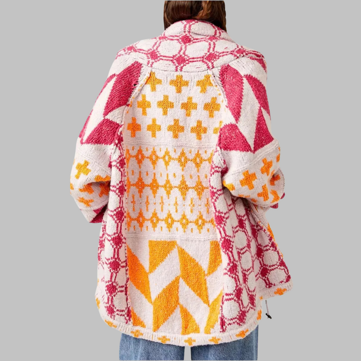 Persephone | Button Down Collar Oversized Cardigan