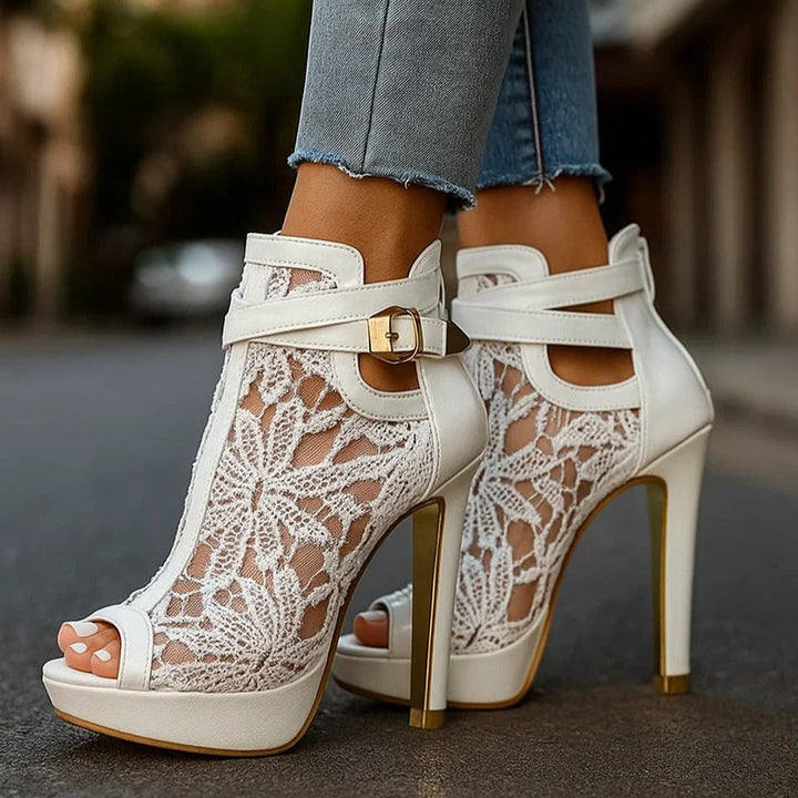 Nadine | Elegant Lace Pumps