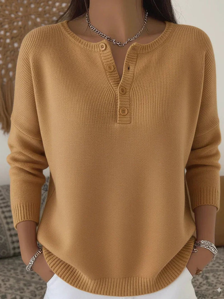 Helix | Henley Button-Up Knit Sweater