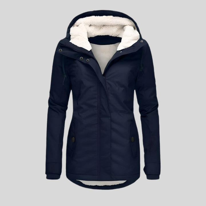 Iliana | Long Jacket with Hood and Lining
