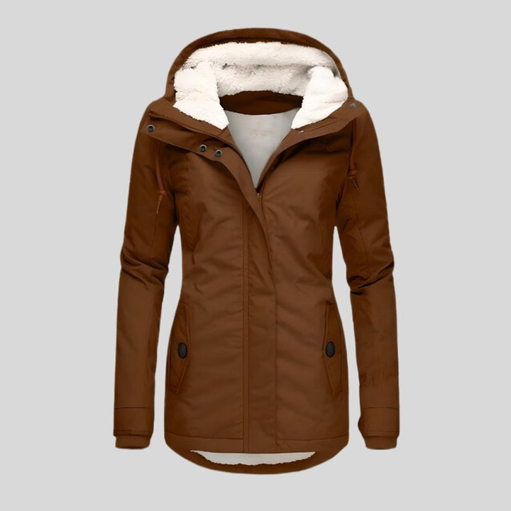 Iliana | Long Jacket with Hood and Lining