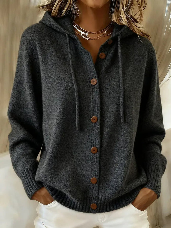 Nesida | Cozy Button Cardigan Hoodie