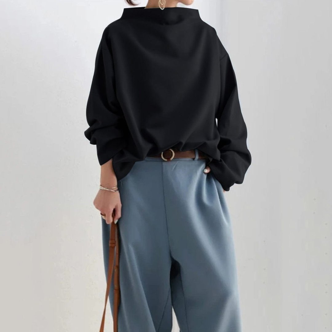 Hortense | High-Neck Soft Knit Top