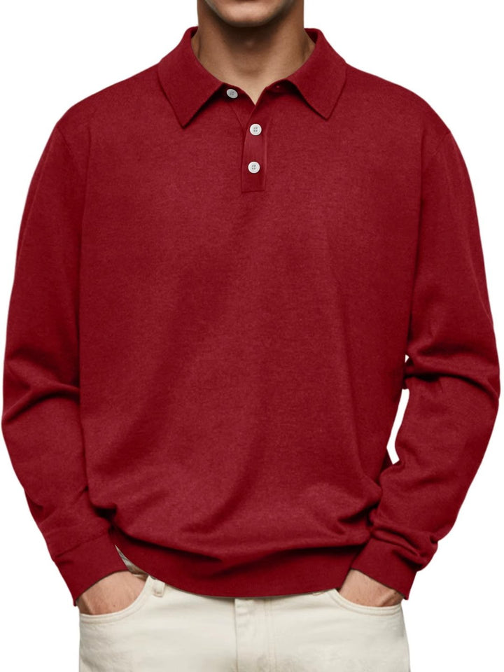 Trevor | Long-Sleeve Polo Shirt