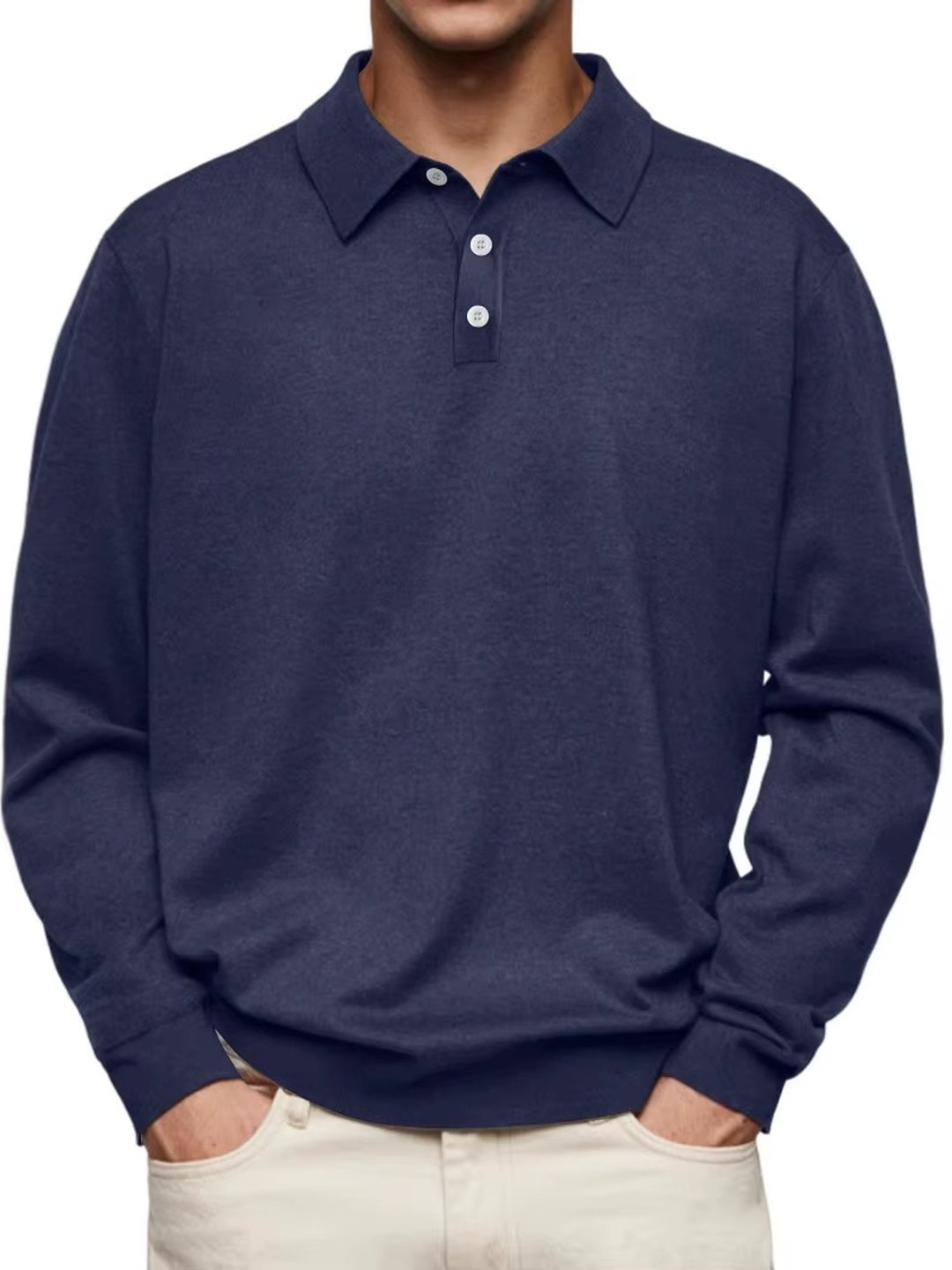 Trevor | Long-Sleeve Polo Shirt