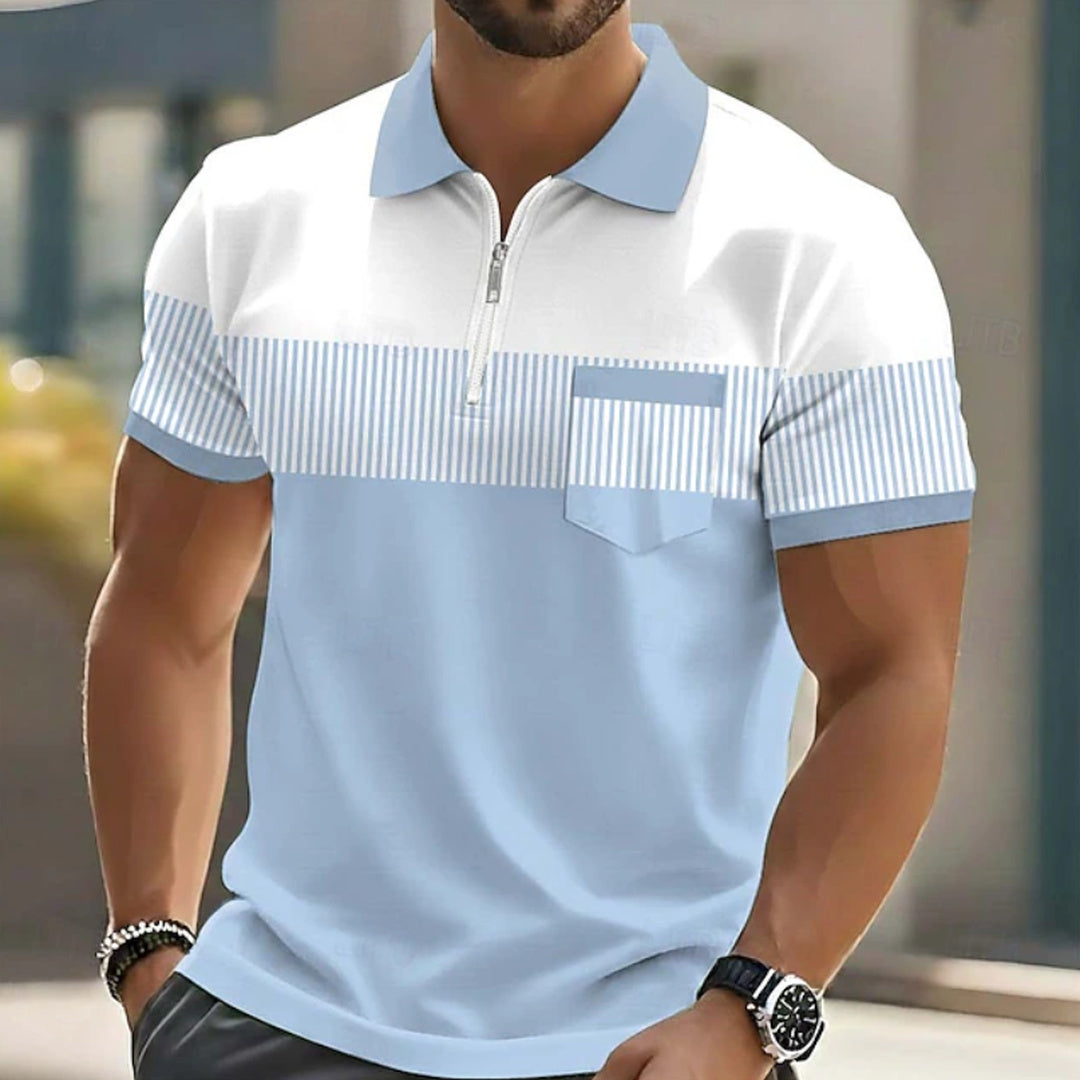 Emile | Elegant Zip-Up Polo Shirt