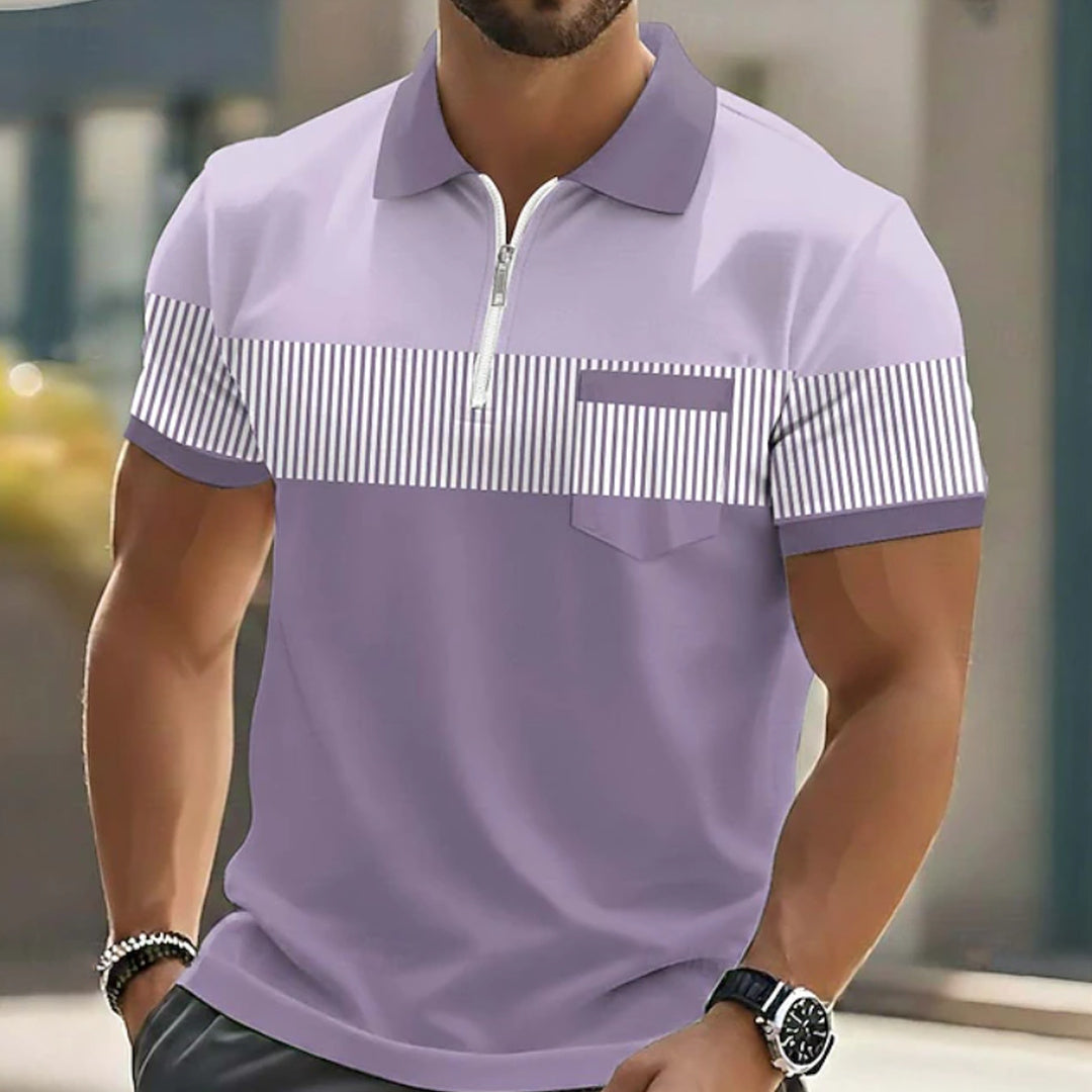 Emile | Elegant Zip-Up Polo Shirt