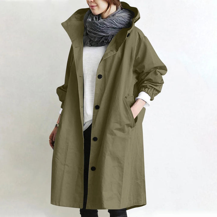 Evette | Hooded Longline Trench Coat