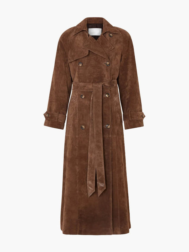 Prudence | Suede trench coat