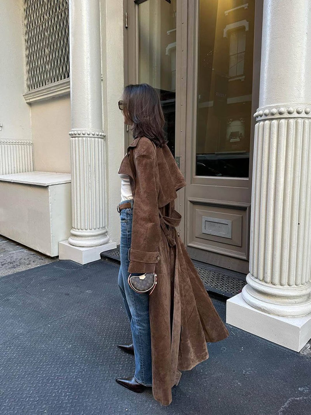 Prudence | Suede trench coat
