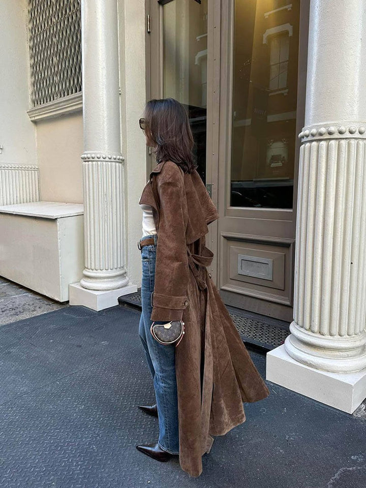 Prudence | Suede trench coat