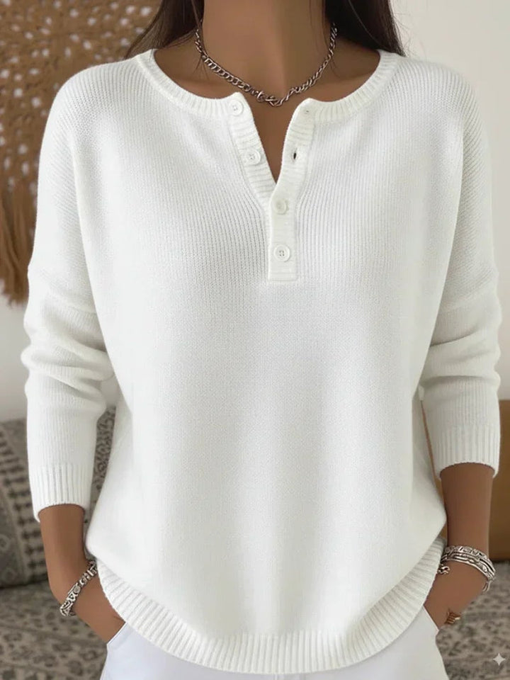 Helix | Henley Button-Up Knit Sweater