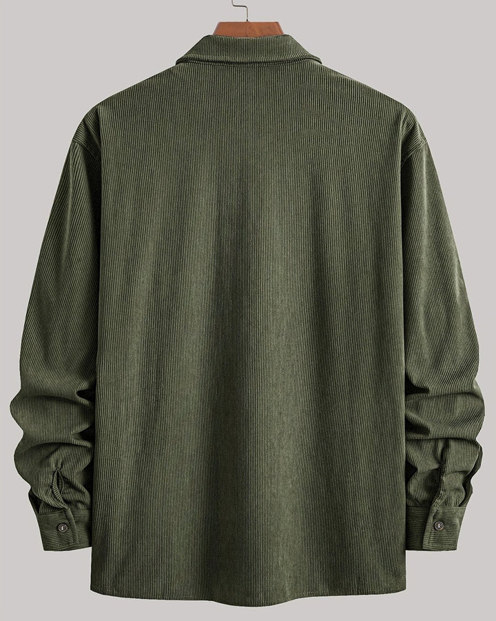 Indigo | Ribbed Textured Overshirt