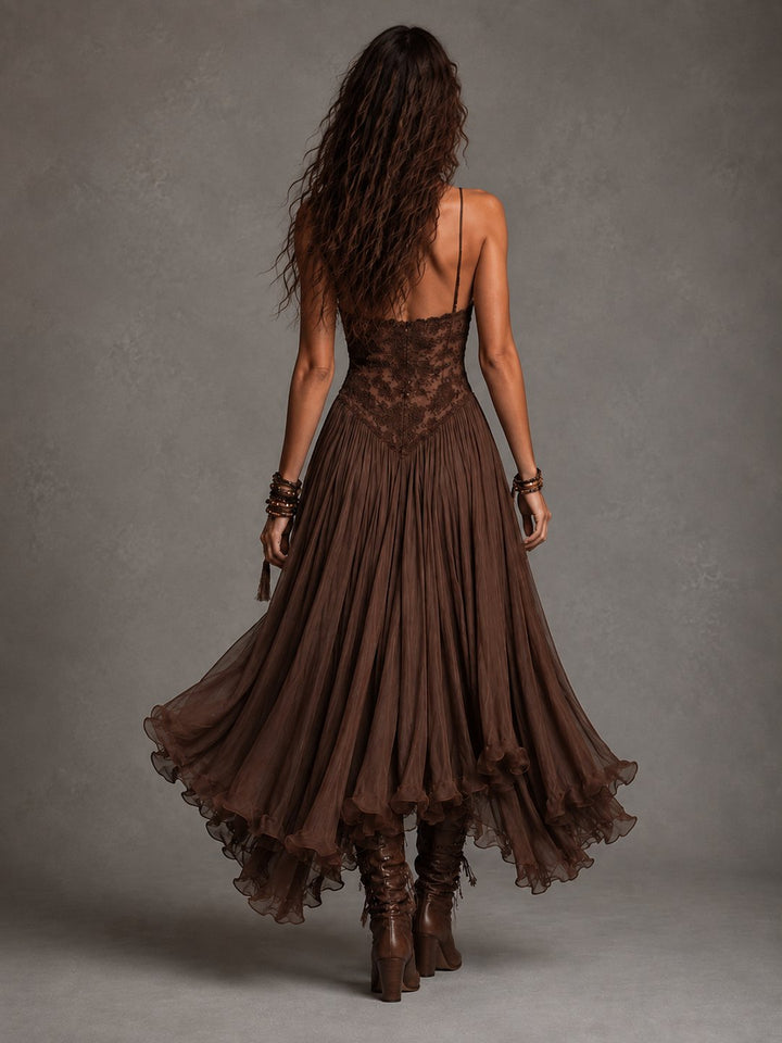 Barb | Lace Corset Maxi Dress