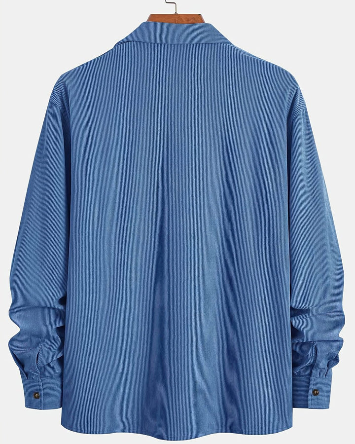 Indigo | Ribbed Textured Overshirt