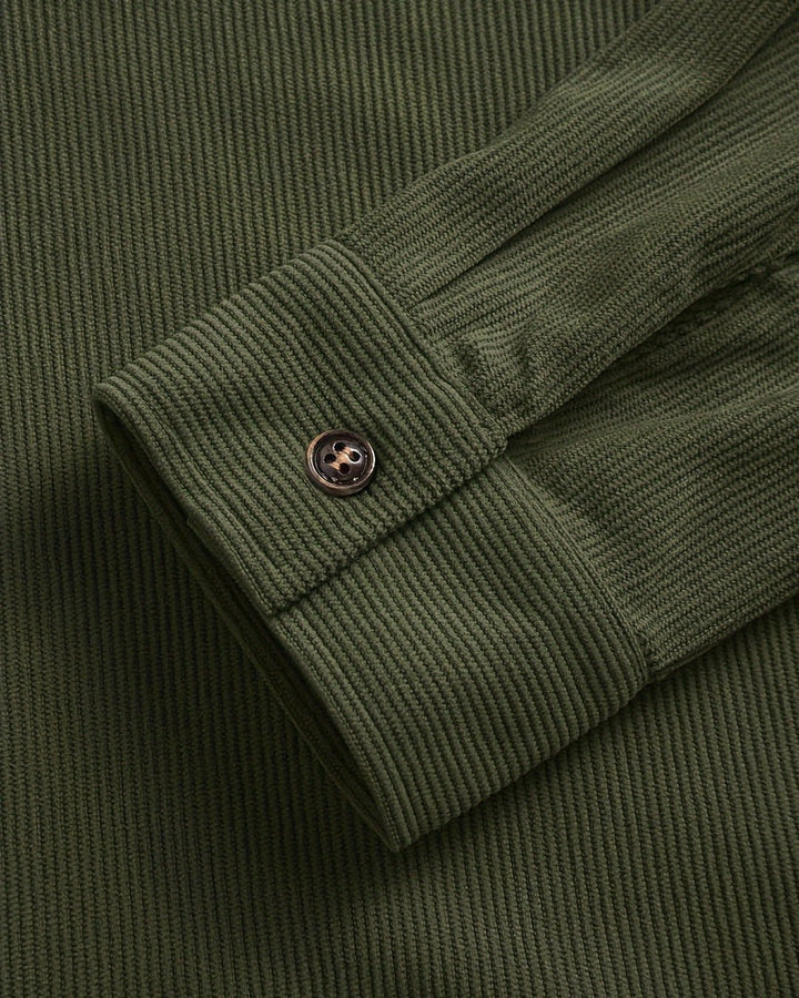 Indigo | Ribbed Textured Overshirt