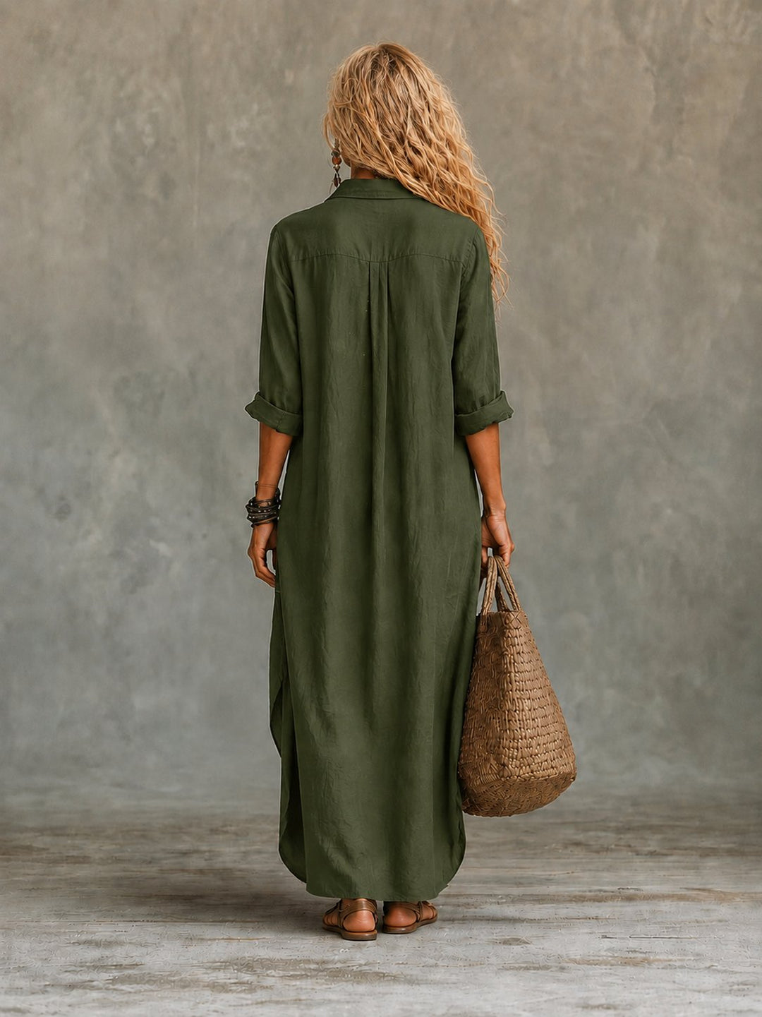 Carmela | Button-Down Maxi Dress