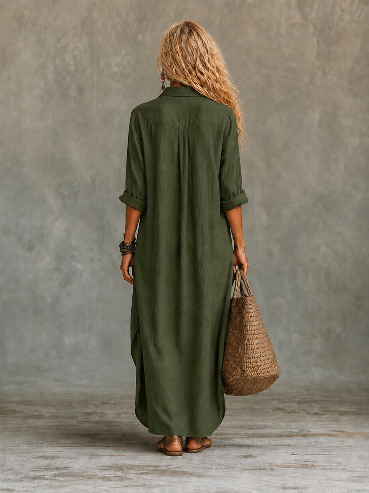 Carmela | Button-Down Maxi Dress