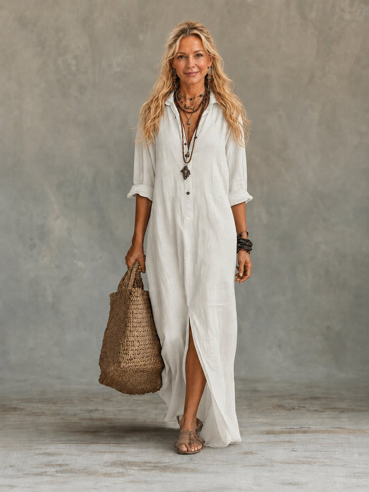 Carmela | Button-Down Maxi Dress
