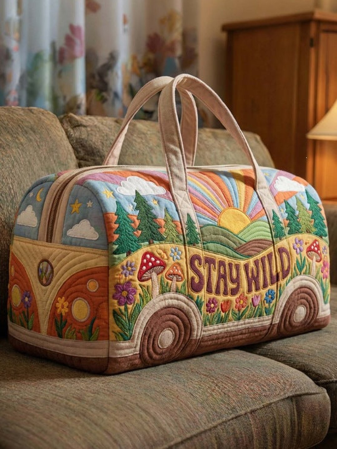 Marcelina | Quilted Travel Duffle Bag