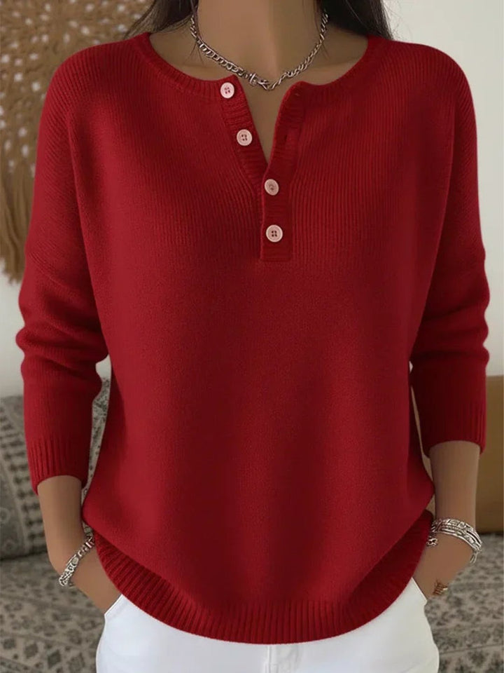 Helix | Henley Button-Up Knit Sweater