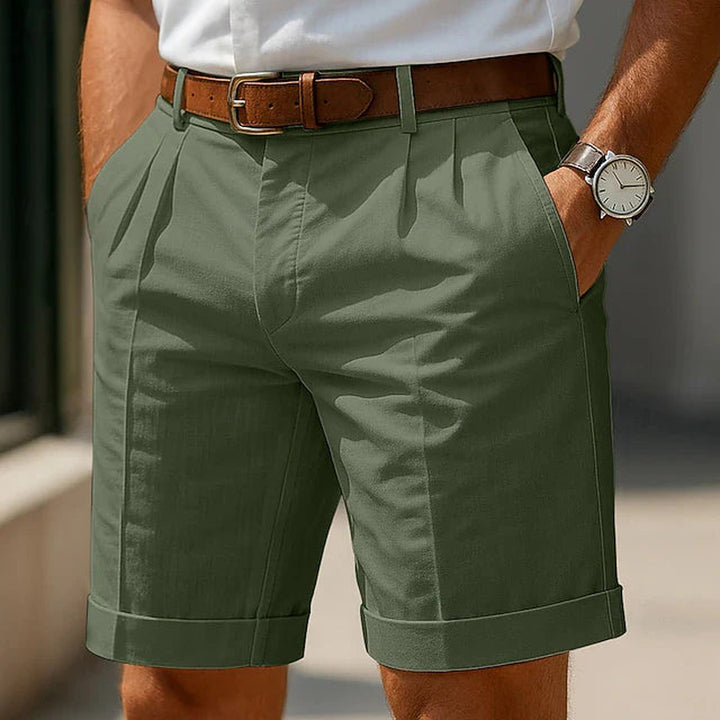 Edward | Pleated Summer Chino Shorts